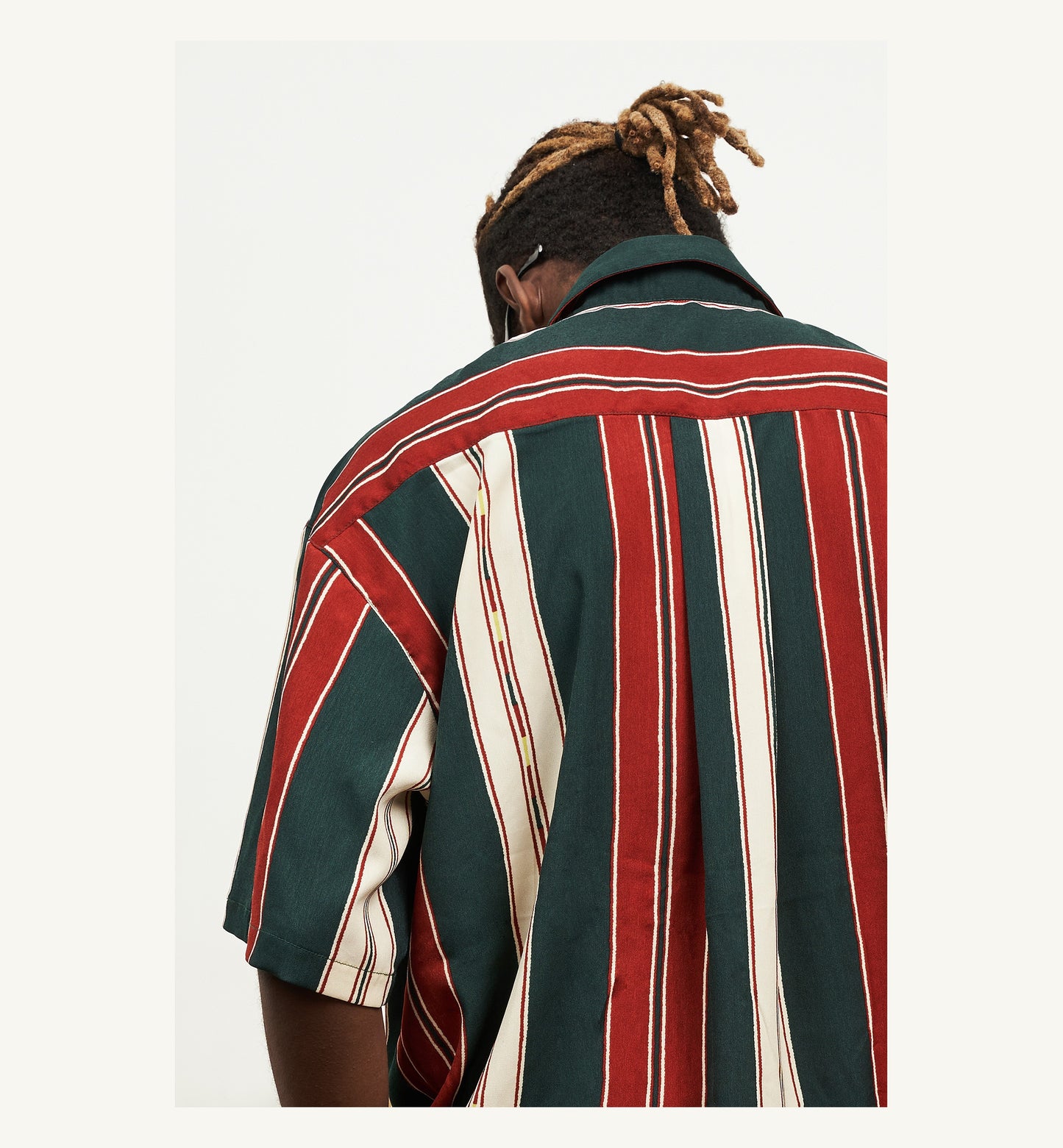 EMPTY REFERENCE Red Green Stripes Shirts Unisex