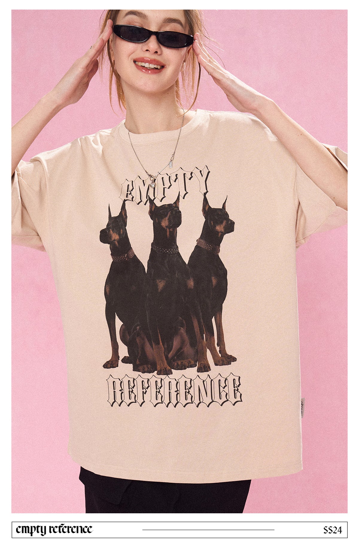 EMPTY REFERENCE Doberman Print T-Shirts Unisex