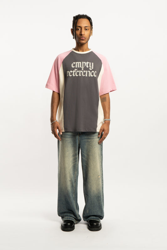 Structured Raglan Graphic Letter Print Tees Short Sleeve Crewneck T Shirts Streetwear Tshirts Tops