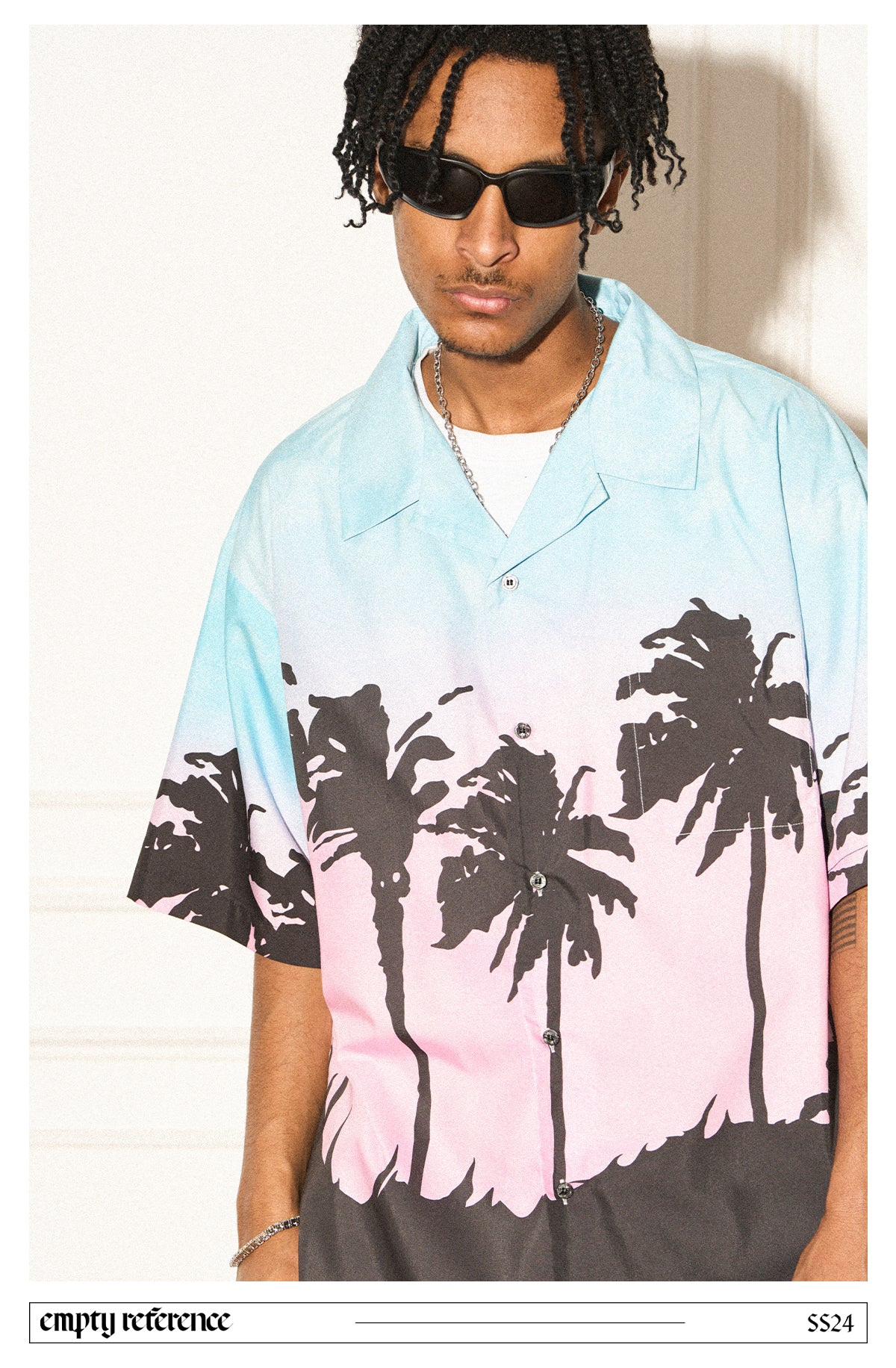 EMPTY REFERENCE Summer coconut grove print shirt Unisex