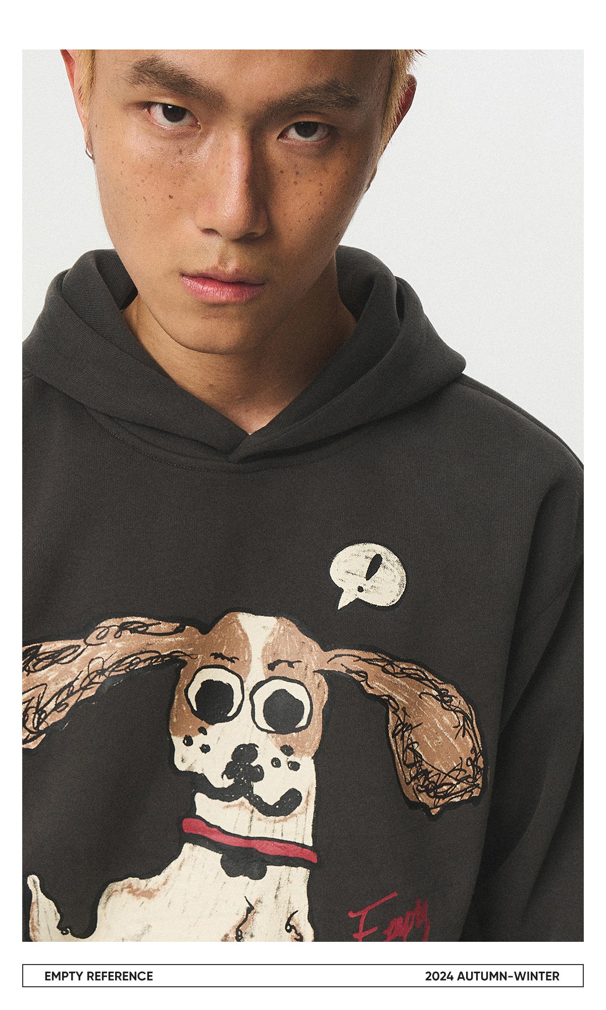 EMPTY REFERENCE Cartoon puppy Sweatshirt Unisex