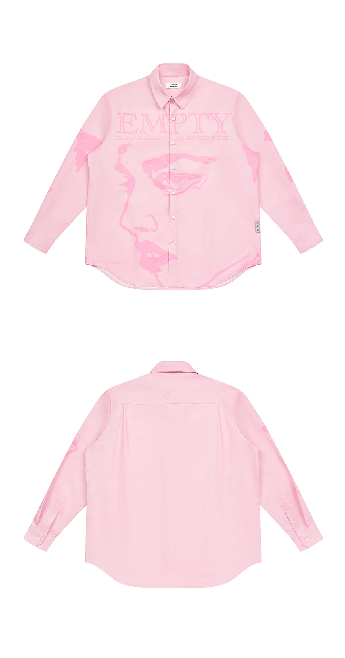 EMPTY REFERENCE Sketch portrait Shirts Unisex Pink