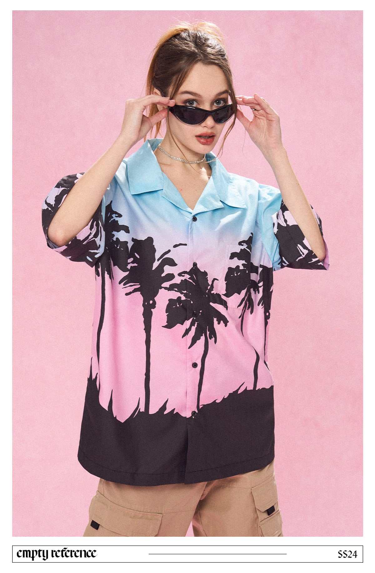 EMPTY REFERENCE Summer coconut grove print shirt Unisex