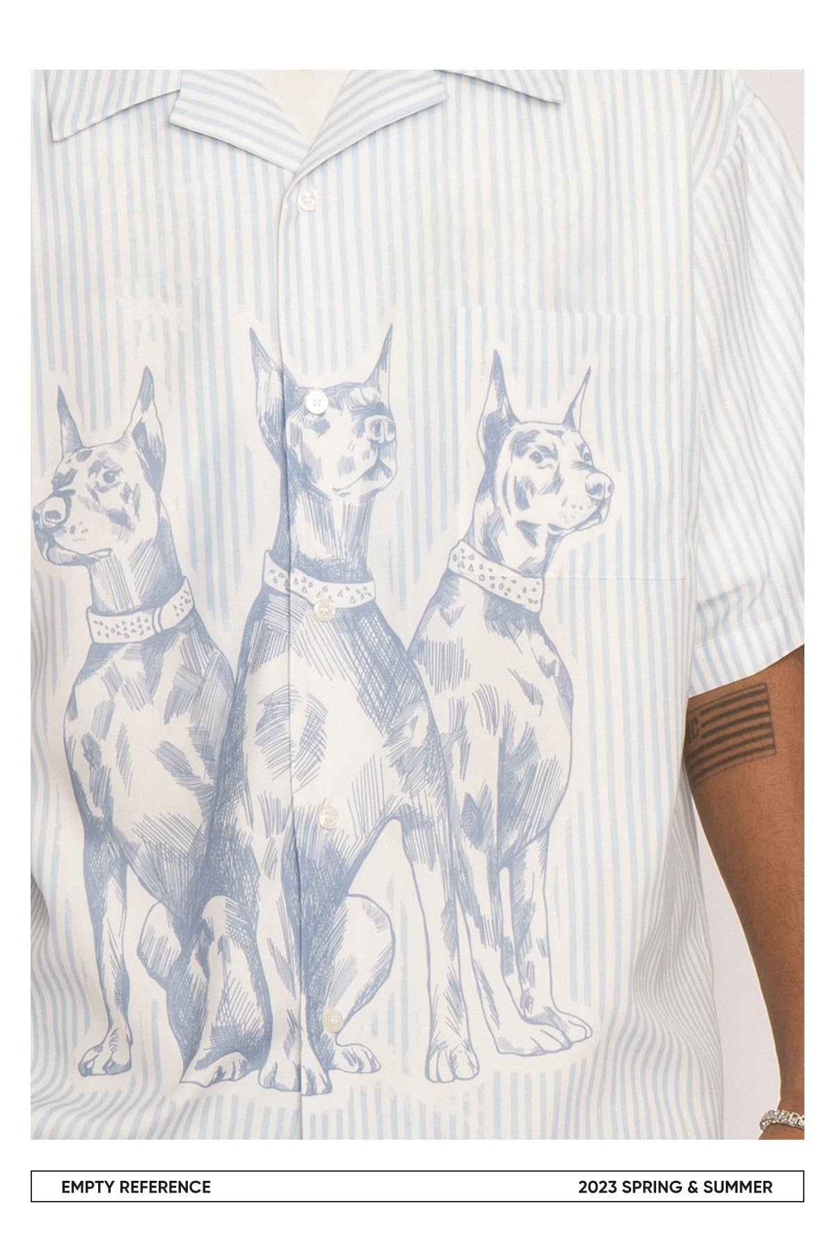 EMPTY REFERENCE Sketch of Doberman Pinscher Shirts Unisex Blue