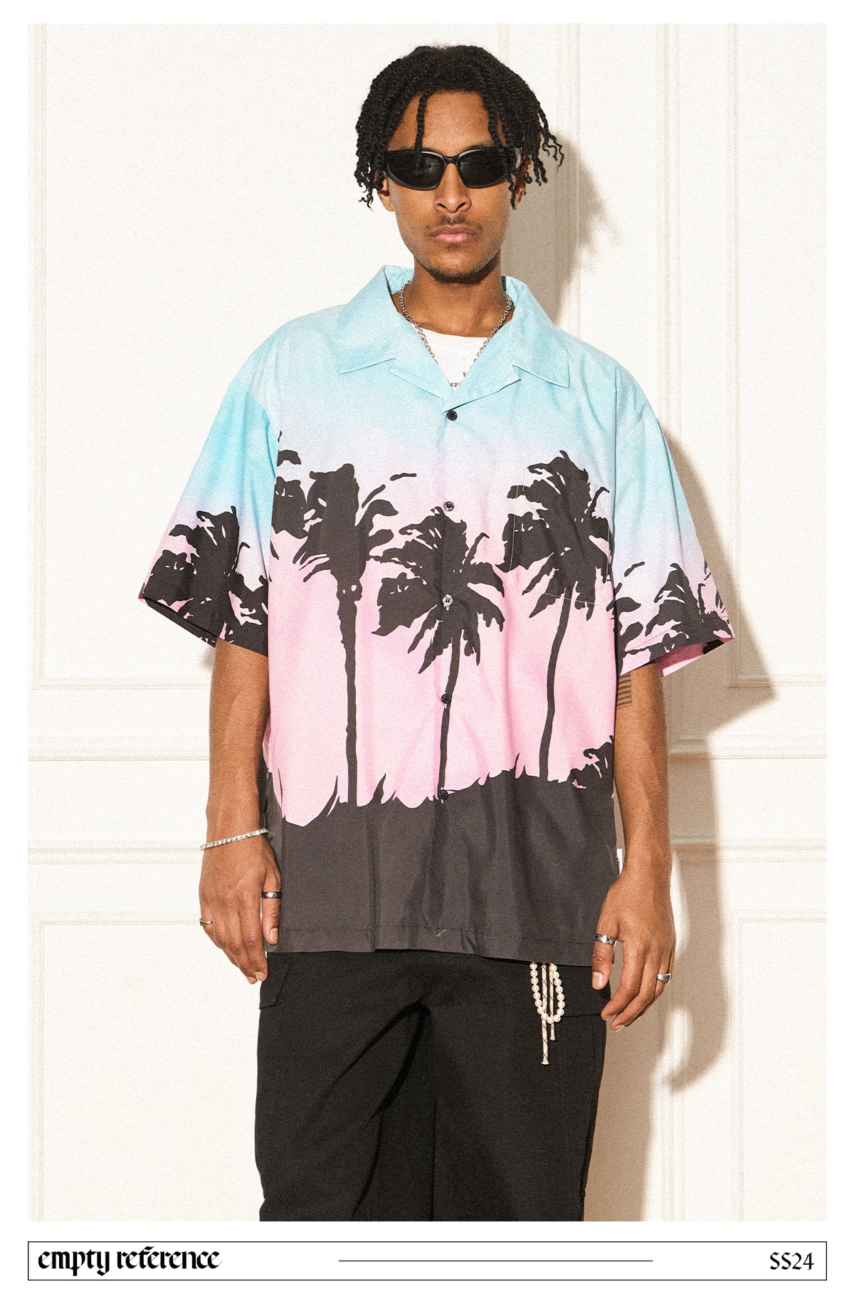 EMPTY REFERENCE Summer coconut grove print shirt Unisex