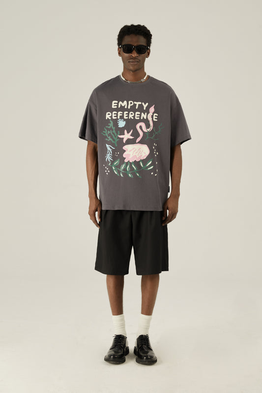 Amazing Ocean World Graphic Letter Print Tees Short Sleeve Crewneck T Shirts Streetwear Tshirts Tops