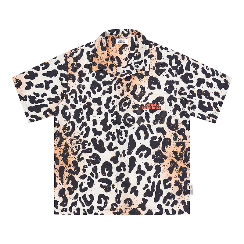 EMPTY REFERENCE Gradient leopard print shirt Unisex