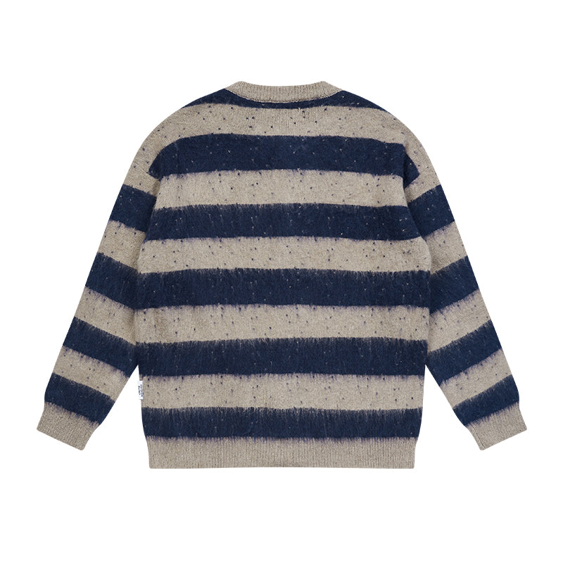 EMPTY REFERENCE Wool striped sweater Unisex Blue