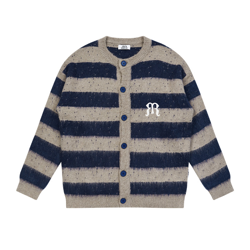 EMPTY REFERENCE Wool striped sweater Unisex Blue