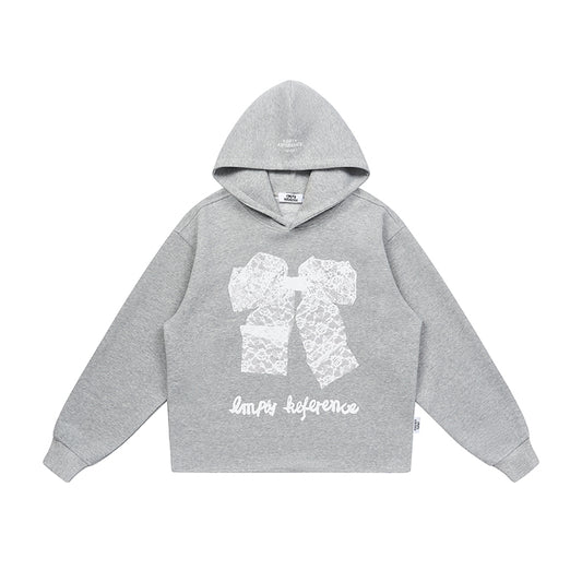 EMPTY REFERENCE Lace bow print Sweatshirt Unisex