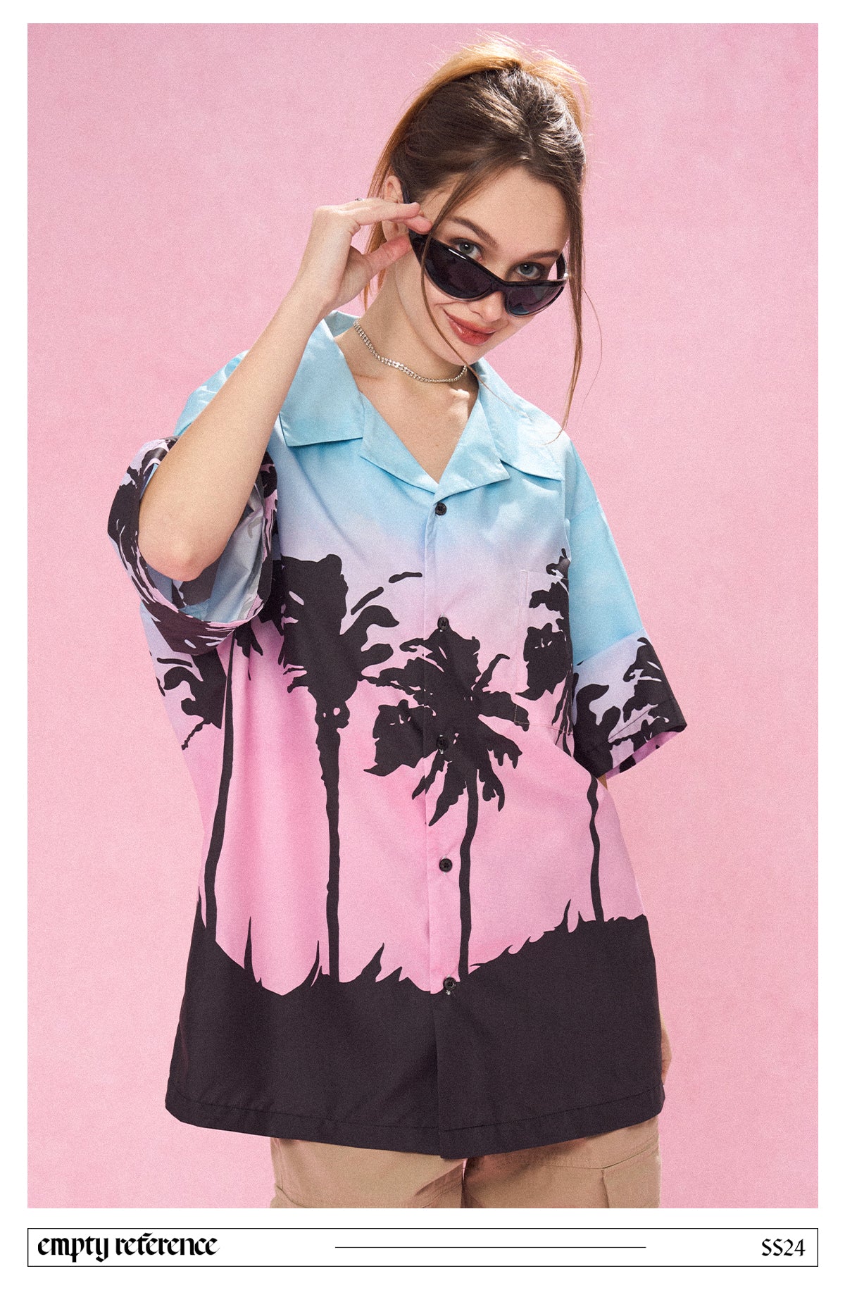 EMPTY REFERENCE Summer coconut grove print shirt Unisex