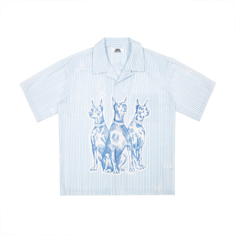 EMPTY REFERENCE Sketch of Doberman Pinscher Shirts Unisex Blue